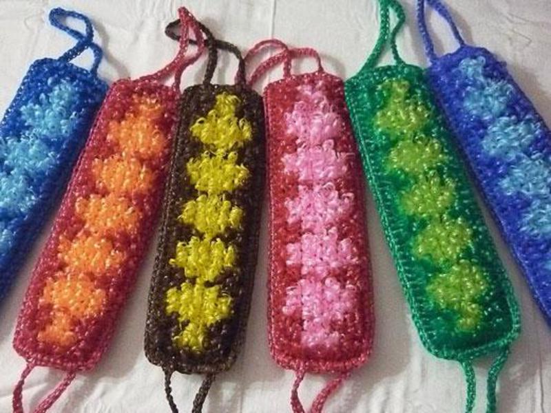 Мочалка для бани своими руками