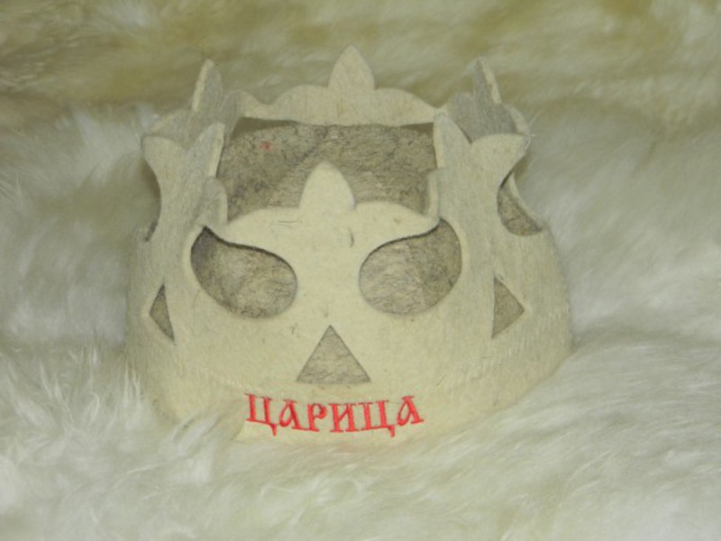 Шапка для бани женская Шапка в виде короны