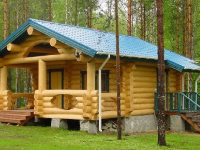 Постройка бани с беседкой