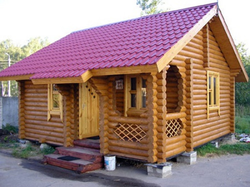 Красивая баня из пеноблоков Бани из пеноблоков под ключ
