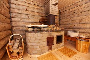 Просторная русская баня